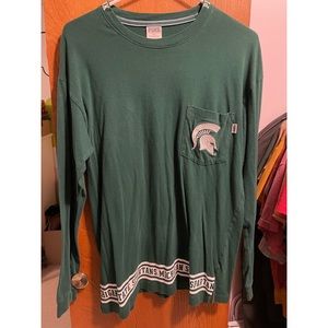 PINK Michigan State Long Sleeve Tee
